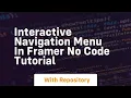 interactive navigation menu in framer no code tutorial