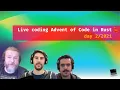 Advent of code in Rust - solving day Twitch Live 2022-01-17