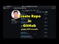 Create GitHub Repo under 150 seconds