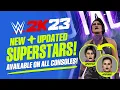 WWE 2K23 Over 20 New Updated Superstars Legends Championships