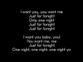 Migos - Just For Tonight Ft. Chris Brown (Official Lyrics)
