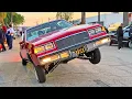 Lowrider Cars Bouncing Hopping Cruising in East Los Angeles California