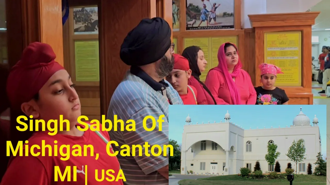 Gurudwara Singh Sabha Michigan Canton, USA. Canada Family Vlogs 2023