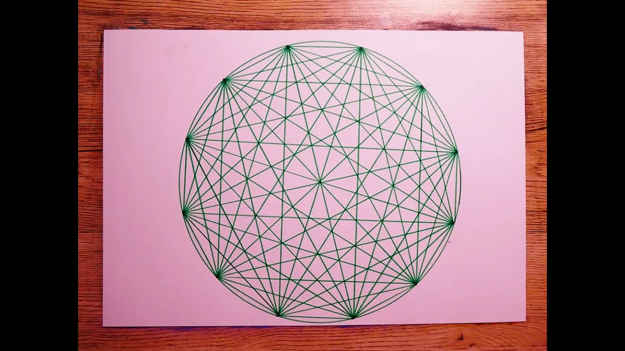 How To Paint Simple 12 Fold Rosette Geometric Design