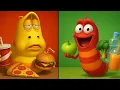 Download Lagu Fat Larva vs. Fit Larva – Healthy vs. Junk Food Battle!