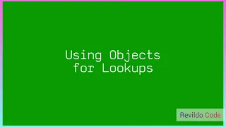 Using Objects for Lookups in javascript Javascript Full Course
