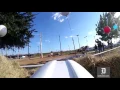Watch from Robbie Knievel s bike as he jumps 18 Corvettes