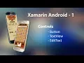Xamarin Android Tutorial - 1 Controls