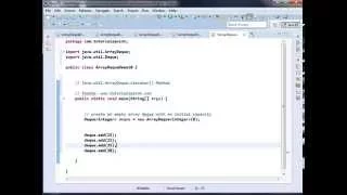 Java util ArrayDeque iterator Method