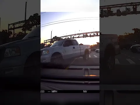 Distracted driver gets instant karma