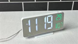 Neasroe Digital Clock 6 7 inch LED Alarm Clock