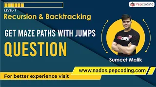 Get Maze Paths with Jump - Question Recursion Data Structure and Algorithms in JAVA