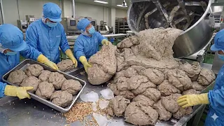 연 30톤! 고소함이 가득한 다양한 막국수 만드는 과정(들기름, 비빔) 30tons! making korean buckwheat noodles - korean street food
