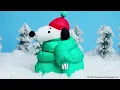 Peanuts Desktop Inflatable Puffer Jacket Snoopy Stands 14 Tall