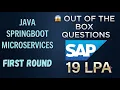 Java Interview Experience Java Dev 3-7 Years Experience Spring Boot Microservices MySQL