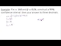 Confidence Interval for a Population Proportion - Google Sheets