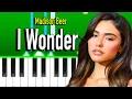 Download Lagu Madison Beer - I Wonder (Piano Tutorial)