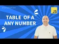 Generate a Table of any Number