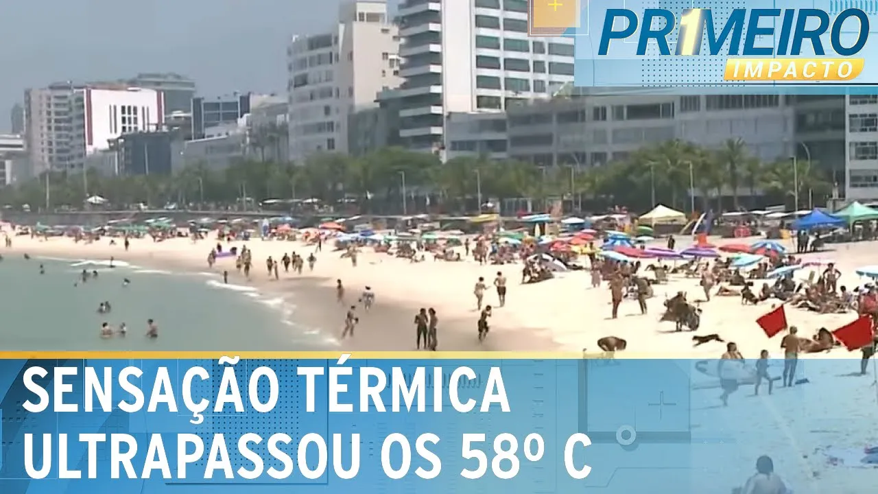 RJ: moradores da Rocinha ficam sem energia em noite histórica de calor | Primeiro Impacto (14/11/23)