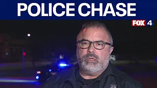 Fort Worth police chase suspect in woman's death