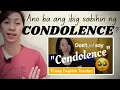 Download Lagu Ano ang CONDOLENCE? || Basic Sentences for expressing condolences in English | Pinay English Teacher