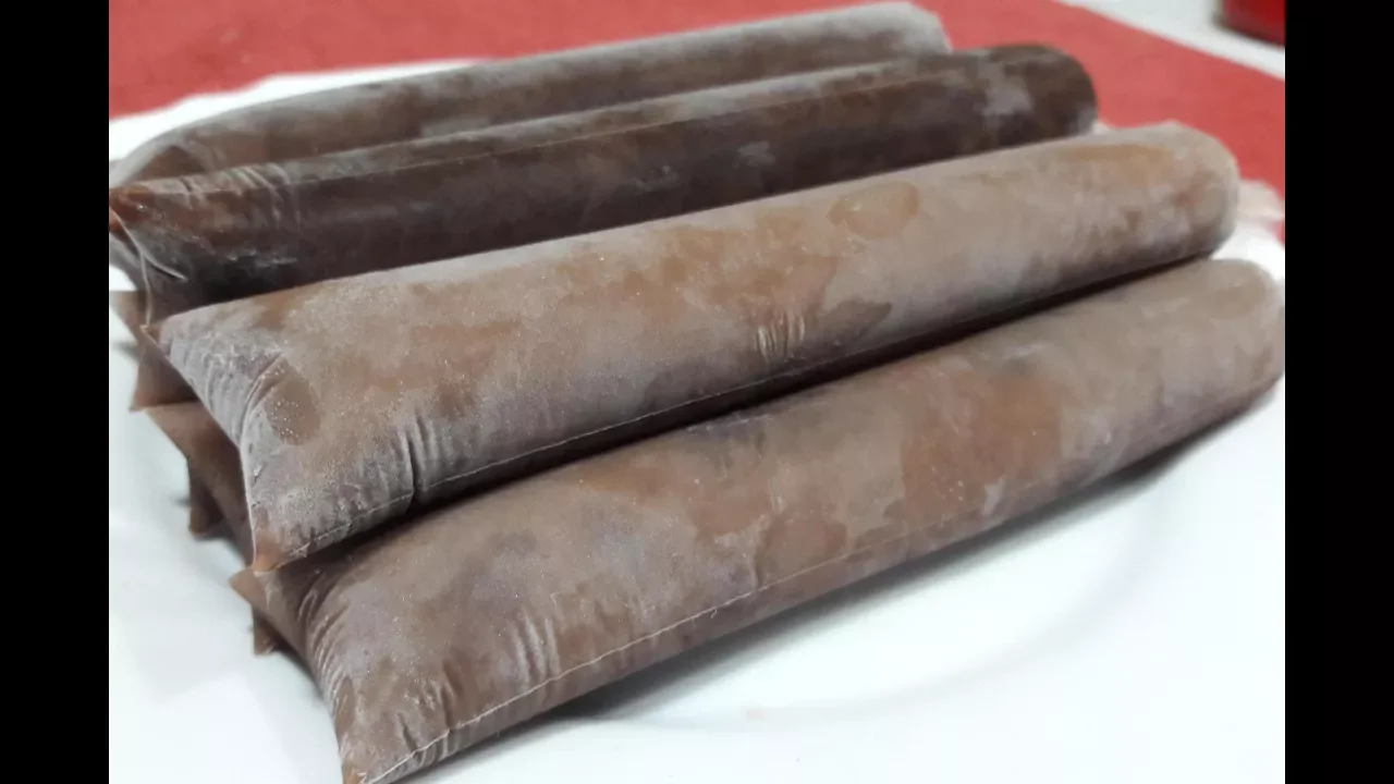 GELADINHO GOURMET SABOR LEITE CONDENSADO ULTRA CREMOSO, SACOLÉ GOURMET DE LEITE CONDENSADO. 