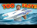 Giant RC Boat is supposed to go 120mph but