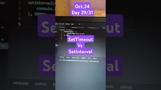 setTimeout vs setInterval
