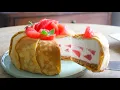 Download Lagu 爽やか！グレープフルーツとヨーグルトムースのクレープケーキ✴︎How to make Grapefruit and Yogurt cake✴︎ベルギーより