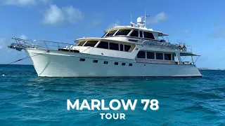 2010 78′ Marlow Yacht “Amara” Tour | Boating Journey
