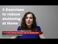 4 exercises to reduce stuttering at home