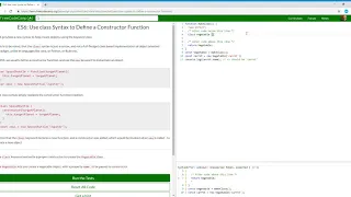 ES6 Use class Syntax to Define a Constructor Function Learn