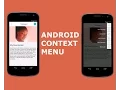 ANDROID CONTEXT MENU