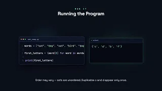Set Comprehensions - Python for Beginners