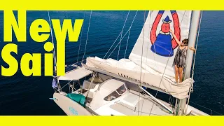 NEW Mainsail, 1000 miles upwind ahead. (Learning By Doing Ep141)