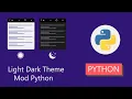 Dark mode and light mode tkinter python