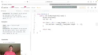 Leetcode Solution - 1877 Minimize Maximum Pair Sum in Array