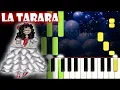 La Tarara | Piano Cover | Tutorial | Karaoke