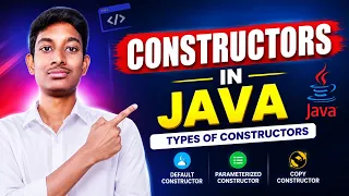 Java Constructors in Telugu Types of Constructors in Java Default Parameterized Constructor