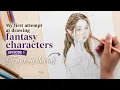 I drew Feyre Archeron and unfortunately Rhysand s hand suffered