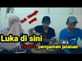 Lagu luka disini -ungu ||cover pengamen jalanan||Nyanyi di temeni neng cantik bikin semangat
