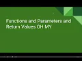 AP CS P Unit 3 Lesson 2 - Functions and Parameters 3 Functions and Return Values