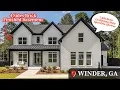 Living In Winder GA Custom Luxury Estate Home Tour Covered Front Porch Atlanta New Homes