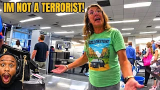 Woman Shuts Down The Whole TSA Line