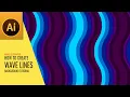 Adobe Illustrator Easy Wave Lines Background Tutorial