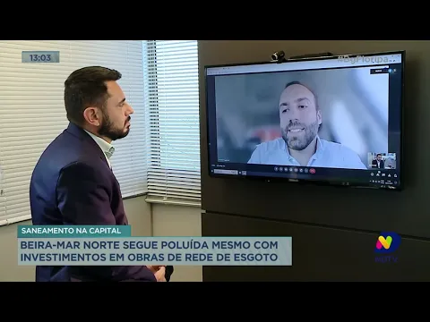 Beira-Mar Norte segue poluída mesmo com investimentos em obras de rede de esgoto