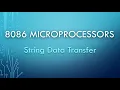 4 5 LODS String Data Transfer Instructions in 8086 Microprocessors
