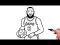 How to Draw LeBron James EASY