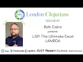 Lagu LISP: The Ultimate Excel LAMBDA (by Bob Calco)