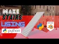 BLENDER TUTORIAL Make Stairs using Python In 3 Minutes shiva s gaming zone